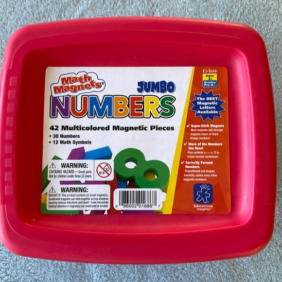 Multicolored Magnetic Numbers and Math Symbols - Picture 1 of 5